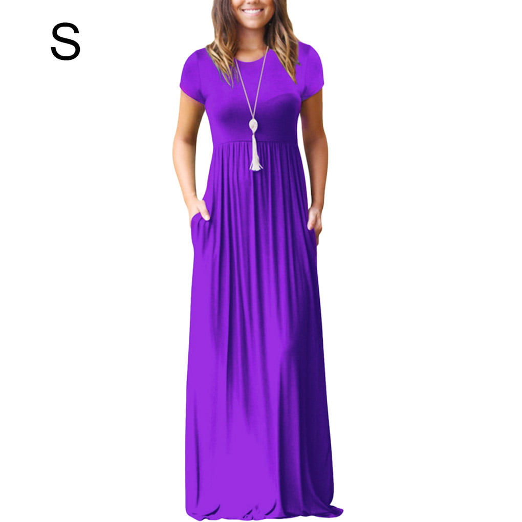 Purple Maxi Dress Summer